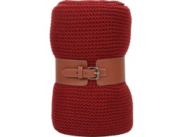 - Плед акриловый Chain, бордовый