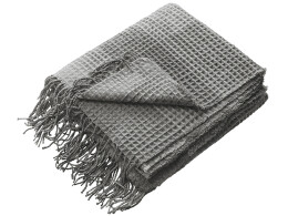 - Плед акриловый Gaufre, серый