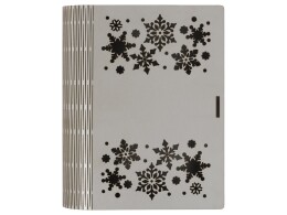 - Деревянная коробка с резной крышкой "Книга", М