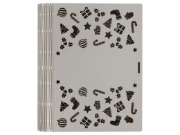 - Деревянная коробка с резной крышкой "Книга", L