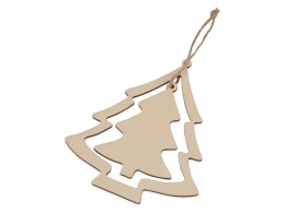 - Подвеска деревянная "Две ёлочки"