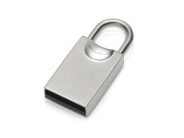 - USB-флешка 2.0 на 16 Гб «Lock», серебристый
