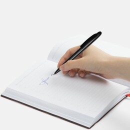 Open Ручка шариковая Moor Silver, черный металлик