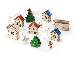 - Елочная гирлянда с лампочками "Новогодняя" цветная