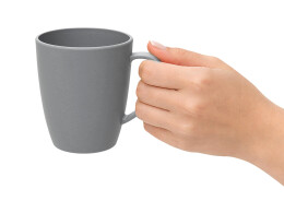 - Кружка из пшеничного волокна Morning, 400 мл, серый