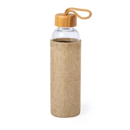 Happy gifts Бутылка для воды KASFOL, стекло, бамбук, 500 мл