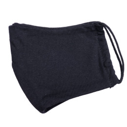 Rusgifts Маска х/б защитная, не медицинская, многоразовая двухслойная, черная 