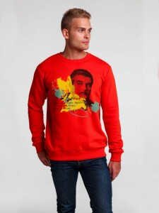 Ловец слов Толстовка «Цитаты. Довлатов. Вранье», красная