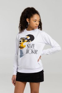 Author's Толстовка «Меламед. Stevie Wonder», белая