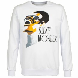 Author's Толстовка «Меламед. Stevie Wonder», белая