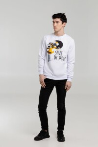 Author's Толстовка «Меламед. Stevie Wonder», белая