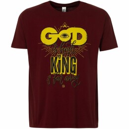 Author's Футболка A God is High, гранатово-красная