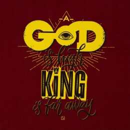 Author's Футболка A God is High, гранатово-красная