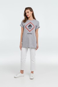 Author's Футболка «Жар-птица», серый меланж