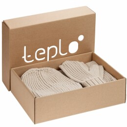 teplo Набор Nordkyn Full Set с шарфом, бежевый