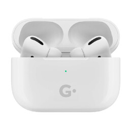 Rusgifts Наушники беспроводные GEOZON G-PRO, с зарядным боксом, с беспроводной зарядкой, белые