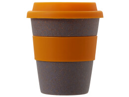 - Стакан с силиконовой крышкой "Cafe", оранжевый