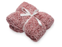 - Плед флисовый Ally, бордовый