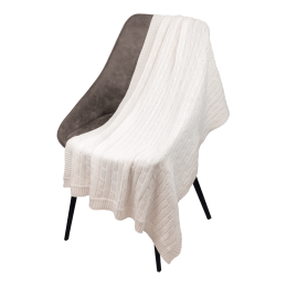 Portobello Пледы Плед Fado вязаный, бежевый (без подарочной коробки)