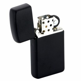 Zippo Зажигалка Zippo Slim Matt, матовая черная