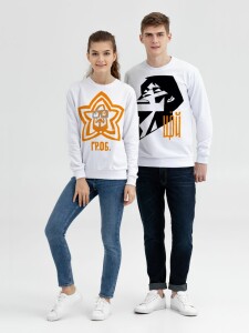 Author's Свитшот «Меламед. Виктор Цой», белый