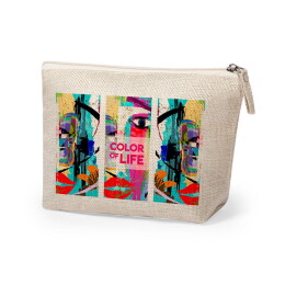 Happy gifts Косметичка KRESTON, бежевый, 22x14x6,5 см, 100% полиэстер
