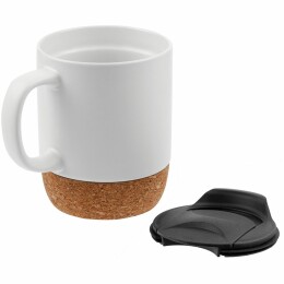 Molti Кружка с пробковой подставкой Corky Walk, белая