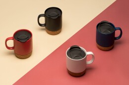 Molti Кружка с пробковой подставкой Corky Walk, белая