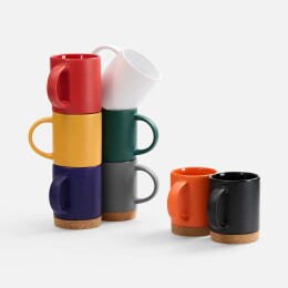 Molti Кружка с пробковой подставкой Corky, белая