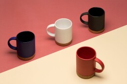 Molti Кружка с пробковой подставкой Corky, белая