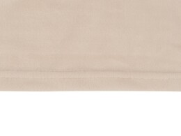 - Плед флисовый Natty из переработанного пластика, бежевый с розовой лентой