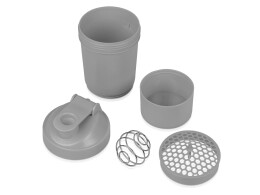 - Шейкер для спортивного питания «Level Up», серый