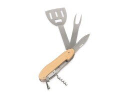 Tour de Grass BBQ мультитул Blade 5в1 с деревянными ручками, в чехле