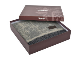 MARZOTTO Плед MARZOTTO MAGNOLIA 1001, коричневый