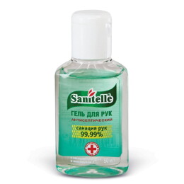 Rusgifts Гель антисептический с экстрактом алоэ и витамином Е, 50 мл флакон