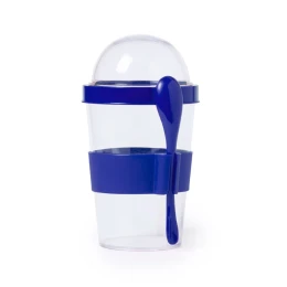 Happy gifts Контейнер для еды YOPLAT с ложкой, пластик