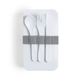 Happy gifts Ланч-бокс FANDEX, ложка, вилка нож в комплекте, антибактериальный пластик