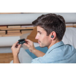 Rusgifts Беспроводные наушники ACCESSTYLE DENIM TWS, синие