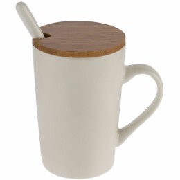 Molti Кружка Parley с ложкой и бамбуковой крышкой