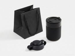 Разное Пакет бумажный под кружку Cupfull, черный