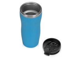 - Термокружка "Mony Steel" 350 мл, soft touch, голубой