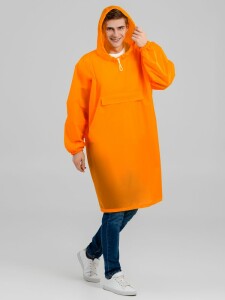 Molti Дождевик-анорак Alatau, оранжевый неон, единый размер