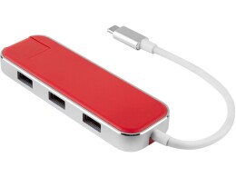 Rombica Хаб USB Rombica Type-C Chronos Red
