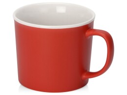 - Матовая кружка Nancy 360 мл цветная снаружи, белая внутри, красный