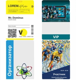 Разное Бейдж с печатью на заказ, матовая ламинация