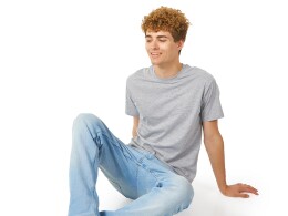 US Basic Футболка "Heavy Super Club" мужская, пепельно-серый