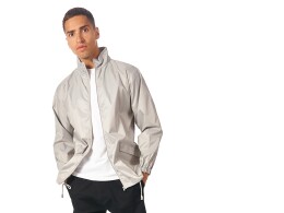 US Basic Ветровка "Miami" мужская с чехлом, серебристый