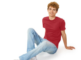 US Basic Футболка "Super club" мужская, брусничный