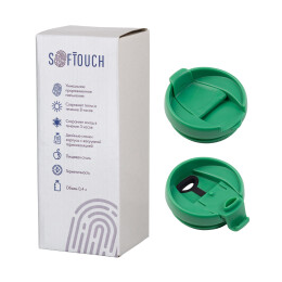 SOFTOUCH Термостакан "Монтана" 400 мл, покрытие soft touch зеленый