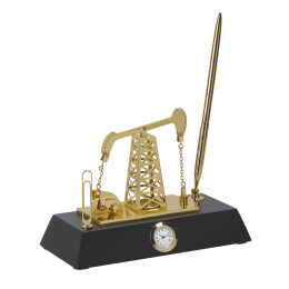 mid-oceangift Подставка с часами "Нефтяная качалка"